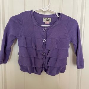 Purple ruffle sweater